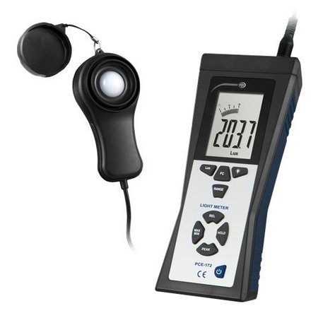 PCE INSTRUMENTS Light Meter, 0 to 40.00 lux PCE-172